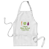 I Know Where My Food Comes From aprons