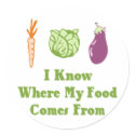 I Know Where My Food Comes From stickers