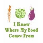 I Know Where My Food Comes From Tee Shirts