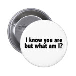 I Know You Are What Am I Pins
