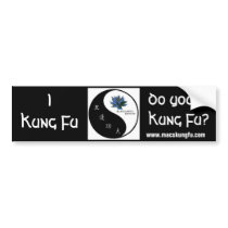 I kung fu bumper sticker bumper stickers