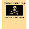 I learned from a pirate t-shirts