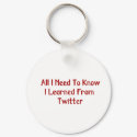 I Learned From Twitter Keychain by HollyDayDesigns I Learned From Twitter Keychain