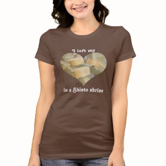 I Left My Heart in a Shinto Shrine Japan Hishaku T-shirt