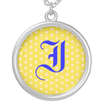 I LETTER ON HONEYCOMB NECKLACES
