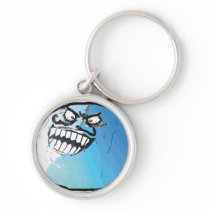 i lied face keychain