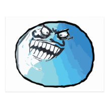 I Lied Rage Face Meme Post Card