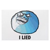 I Lied Rage Face Meme Personalized Stationery