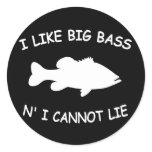 I LIKE BIG BASS N' I CANNOT LIE stickers