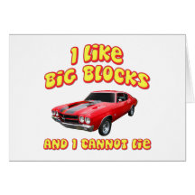 I Like Big Blocks And I Cannot Lie Chevelle Greeting Card