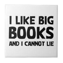 I Like Big Books Ceramic Tiles