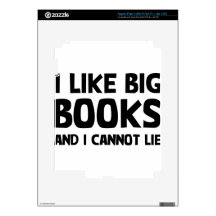 I Like Big Books Decals For iPad 3