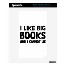 I Like Big Books Decals For NOOK Color