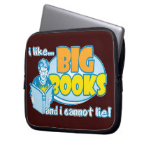 I Like Big Books Laptop Sleeves