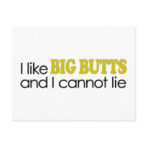I Like Big Butts postcards