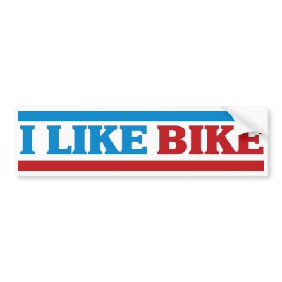 I Like Bike Bumper Stickers by carlhuber