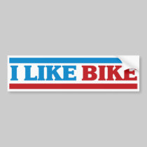 I Like Bike bumper stickers