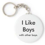 I Like Boys, with other boys. Key Chains