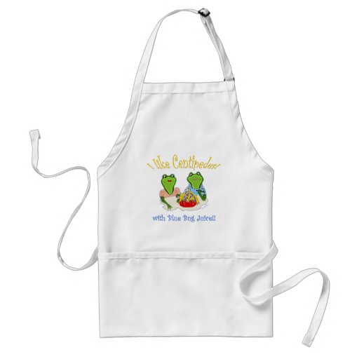 I Like Centipedes with Blue Bug Juice Apron