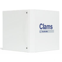 I Like Clams Vinyl Binder