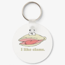 I LIKE CLAMS keychains