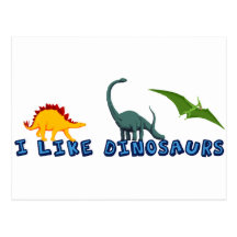 I Like Dinosaurs Postcard