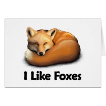 I Like Foxes cards