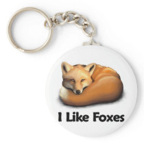 I Like Foxes keychains