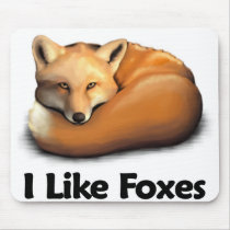 I Like Foxes mousepads