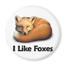 I Like Foxes magnets