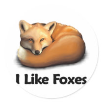 I Like Foxes stickers