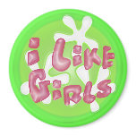I Like Girls Flower Child Lesbian magnets
