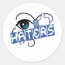 i like haters stickers