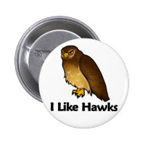 I Like Hawks buttons