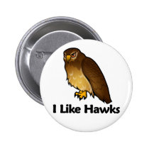 I Like Hawks buttons