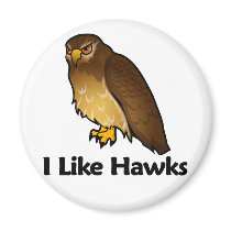 I Like Hawks magnets