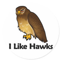 I Like Hawks stickers