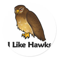 I Like Hawks stickers
