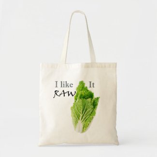 I Like It Raw Tote Bag Raw Vegan Shopping Bag