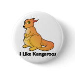 I Like Kangaroos Pinback Button