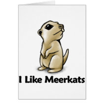 I Like Meerkats cards