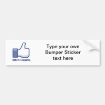 I LIKE MITCH DANIELS BUMPER STICKER