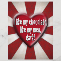 I like my chocolate... personalized flyer