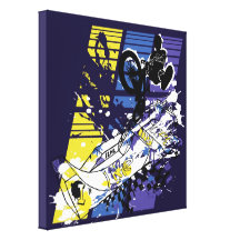 "I like My life" BMX canvas Stretched Canvas Print