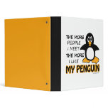 I Like My Penguin Vinyl Binder