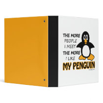 I Like My Penguin Vinyl Binder