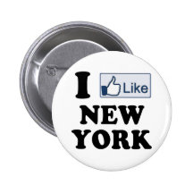 I Like New York NY Love Buttons