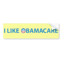 I Like ObamaCare With Obama Logo bumper stickers