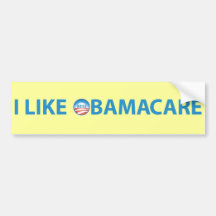 I Like ObamaCare With Obama Logo Bumper Stickers
