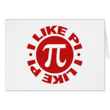 I Like Pi Greeting Card